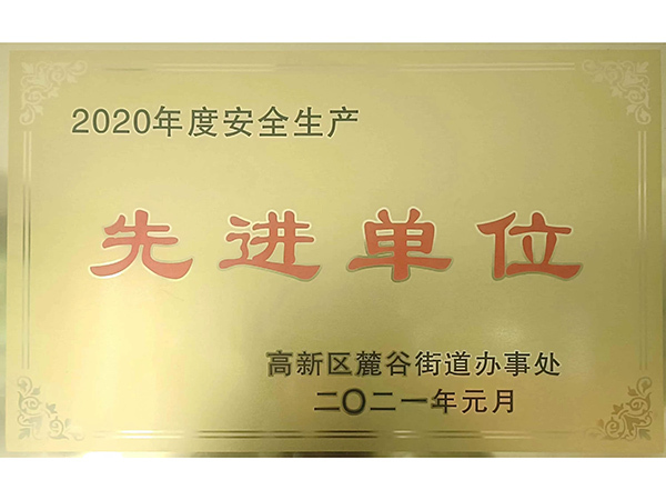 2020年安全生产先进单位