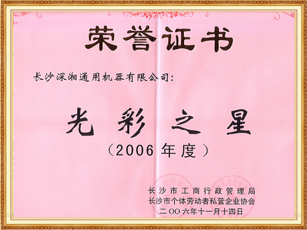 06年度光彩之星